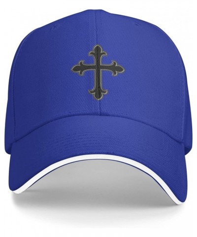 Christian Cross Baseball Cap for Women Cowboy Hat Trucker Hat Men Dad Hat Adjustable Hat Snapback Hat Black Blue $9.95 Baseba...