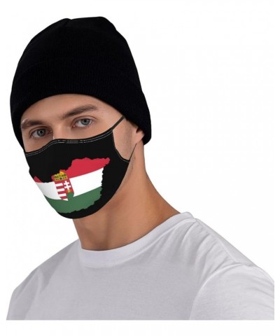 Hungary Flag Map Face Mask Washable Reusable Adults Breathable with 2 Filters Black $13.72 Balaclavas