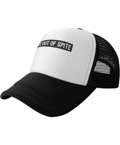 Men Women Baseball Cap Adjustable Alive Out of Spite Mesh Trucker Cap Classic Dad Hat Black $10.67 Baseball Caps