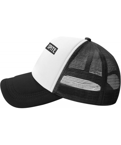 Men Women Baseball Cap Adjustable Alive Out of Spite Mesh Trucker Cap Classic Dad Hat Black $10.67 Baseball Caps