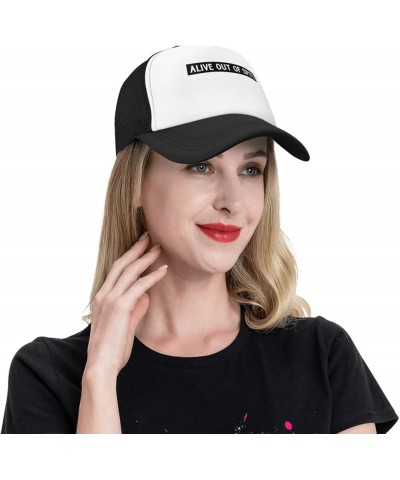 Men Women Baseball Cap Adjustable Alive Out of Spite Mesh Trucker Cap Classic Dad Hat Black $10.67 Baseball Caps