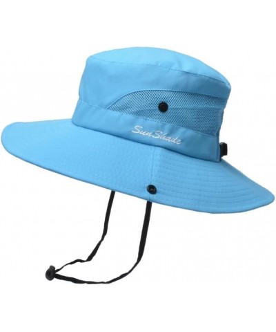 Women's Sun Hat Packable Summer UV Protection UPF 50+ Ponytail Hat for Beach Garden Fishing Hiking Travel 6 Polyester $7.59 S...