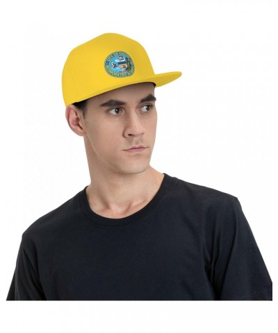 Seal of Chicago, Illinois Baseball Cap for Men Women Snapback Hat Trucker Flat Bill Caps Sun Hat Yellow $10.23 Baseball Caps