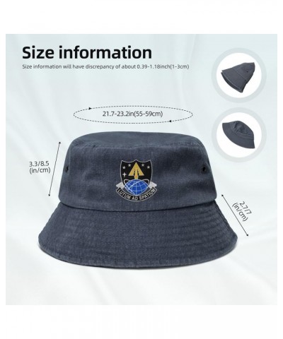 U.S. Space Command Distinctive Unit Insignia Bucket Hat for Women Men Summer Travel Sun Hat Outdoor Cap Funny Bucket Hats Nav...