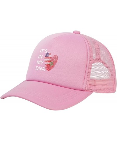 Dad Hat/Cap Mesh Baseball Cap Adjustable Trucker Hat Unisex Pink $12.31 Baseball Caps