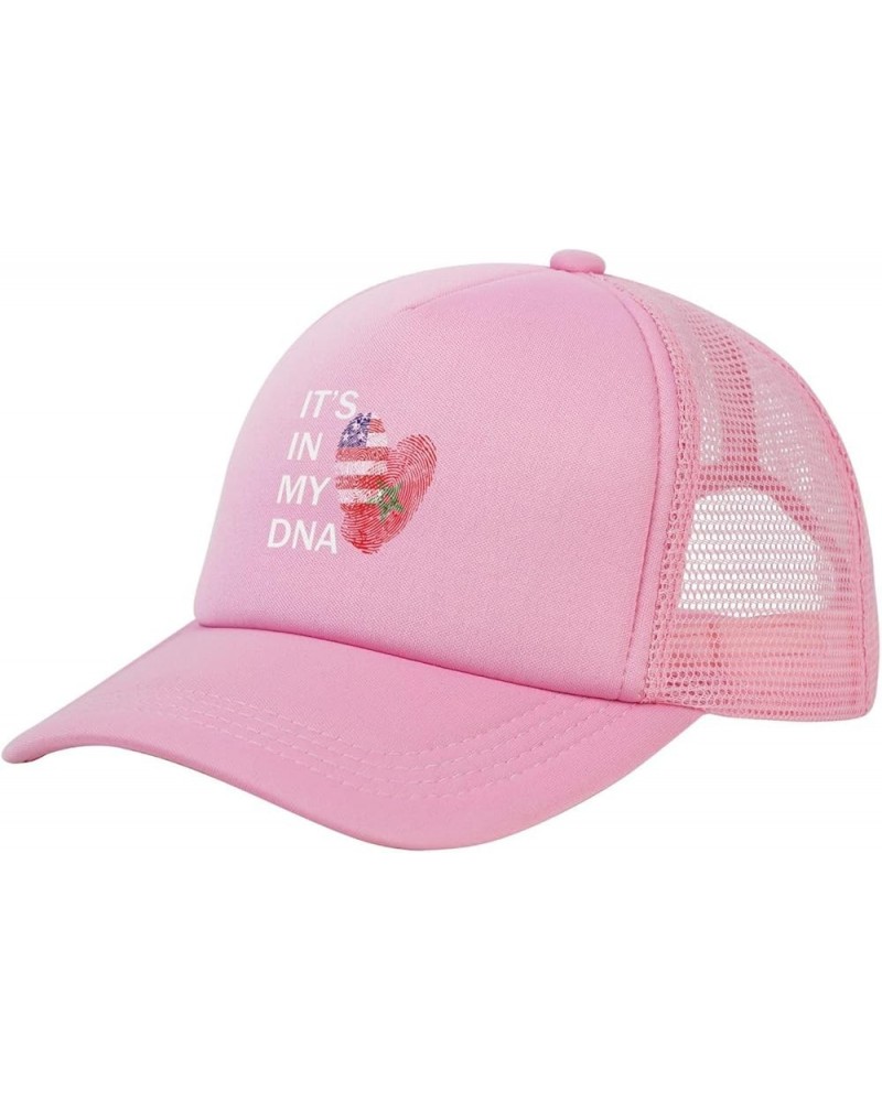 Dad Hat/Cap Mesh Baseball Cap Adjustable Trucker Hat Unisex Pink $12.31 Baseball Caps