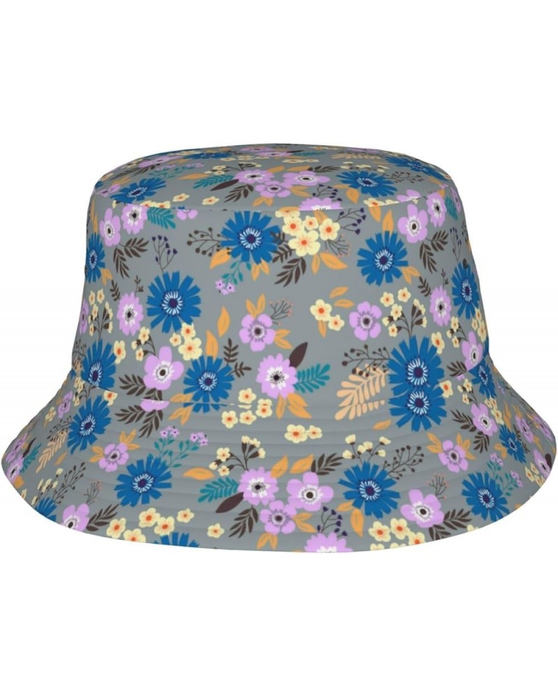 Travel Beach Sun Hat Flower Design Bucket Hat Fashion Sun Cap Packable Fisherman Hat Outdoor Cap for Men Women Black11 $10.35...