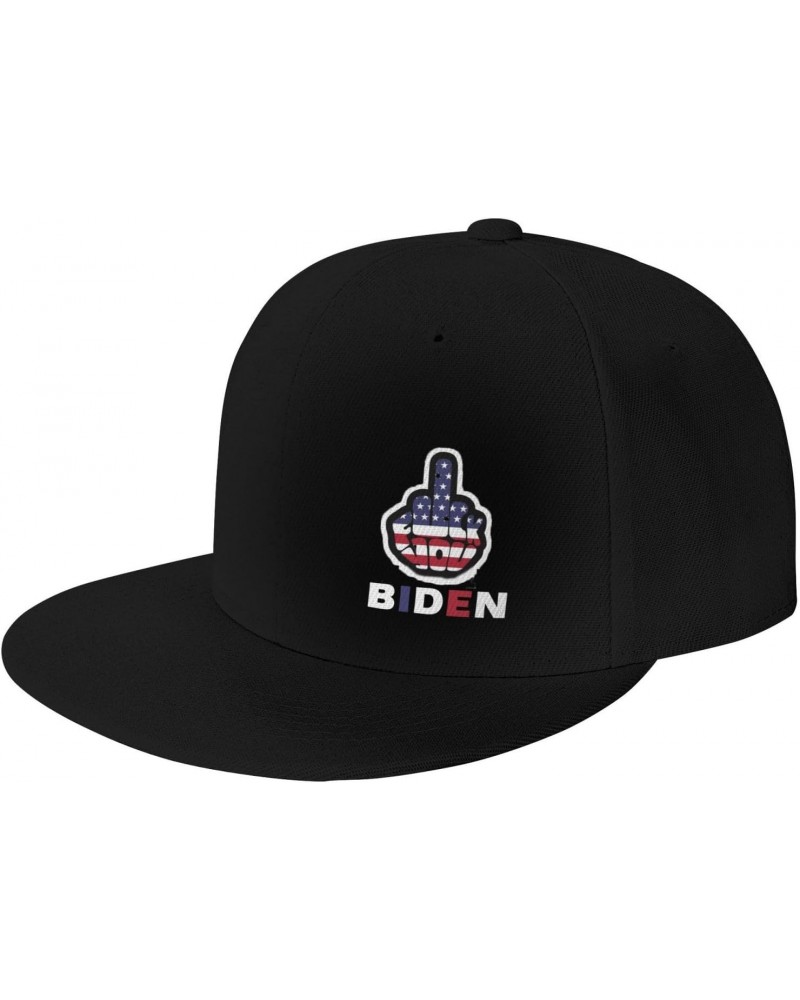 Fuck Biden, Give Biden Your Middle Finger Adult Adjustable Outdoor Activities Sports Traveling Trucker Hats Flat Bill Basebal...