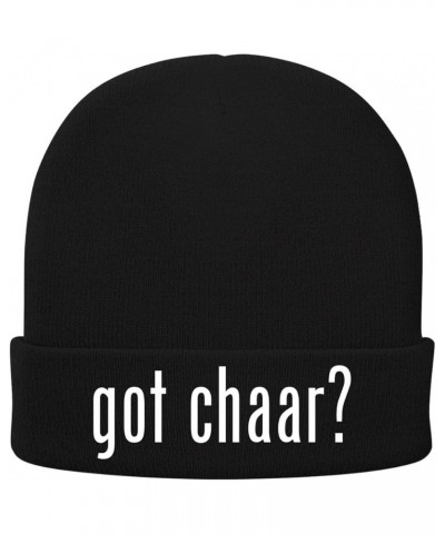 got Chaar? - Soft Adult Beanie Cap Black $14.91 Skullies & Beanies