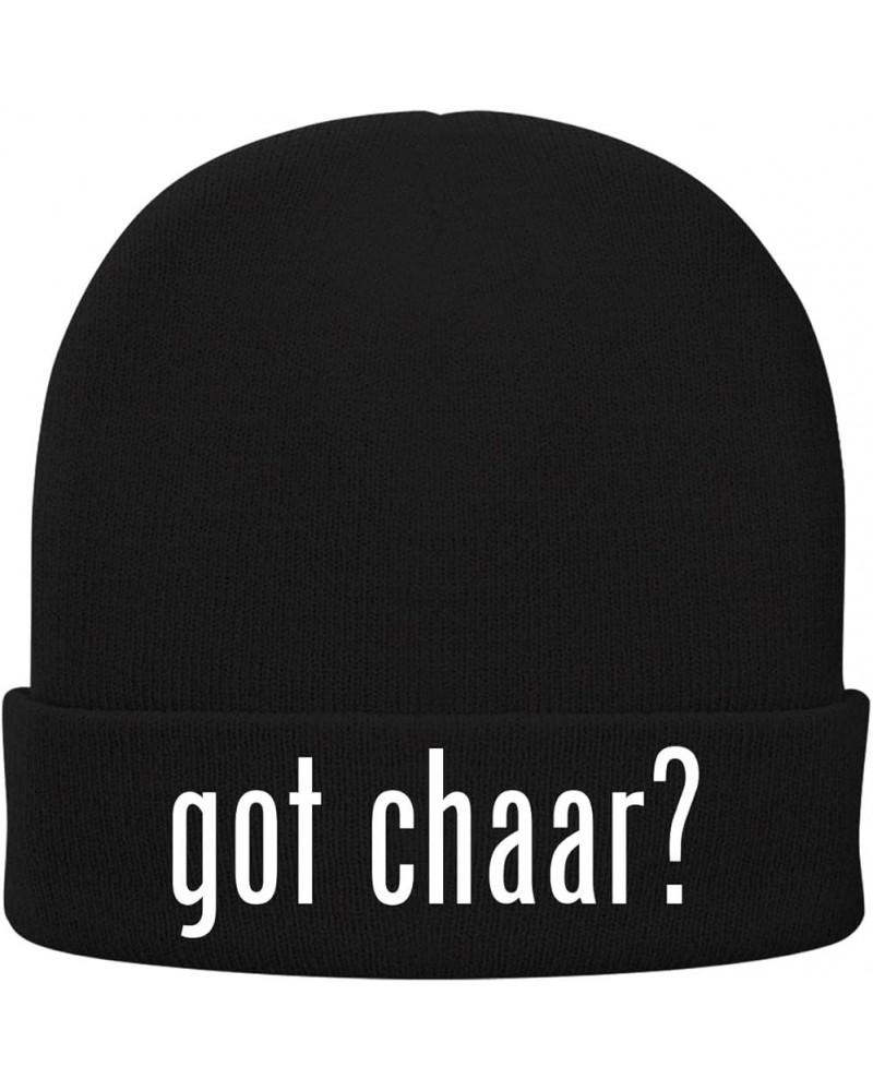 got Chaar? - Soft Adult Beanie Cap Black $14.91 Skullies & Beanies