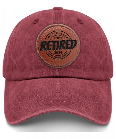 Retired 2024 not My Problem Anymore Baseball Hat Trendy Beach Hat Gifts for Men Who Like Engraved,Hiking Deep Rose $11.71 Sun...