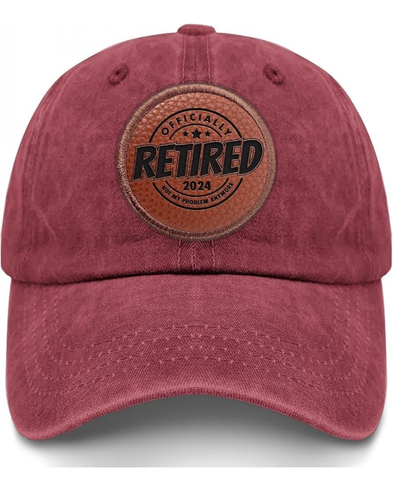 Retired 2024 not My Problem Anymore Baseball Hat Trendy Beach Hat Gifts for Men Who Like Engraved,Hiking Deep Rose $11.71 Sun...