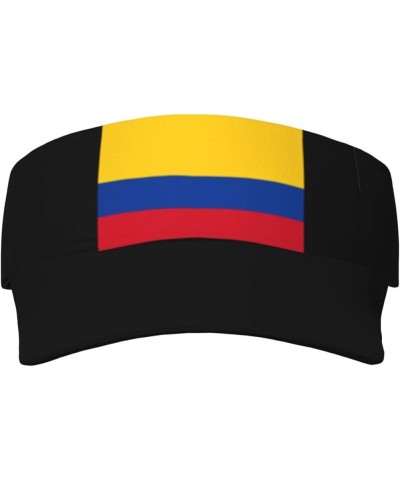 Sun Visor Hats Sport Wear Athletic Sun Visor Caps Adjustable Sun Protection Visors for Women Men Colombia Flag2 $10.45 Visors