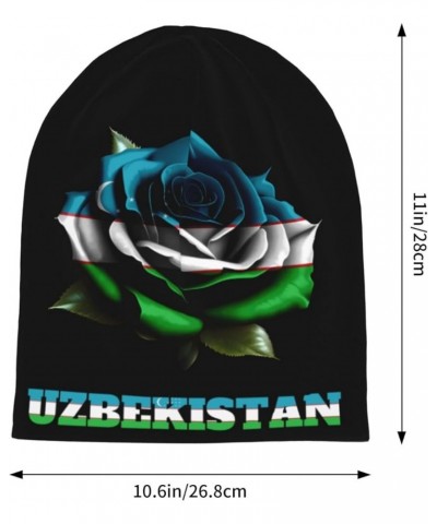 Beanie Hat for Men/Women Elasticity Winter Skull Cap Warm Soft Knit Hat Lightweight Running Hat Uzbekistan Flag $8.81 Skullie...