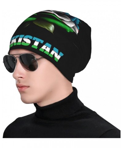 Beanie Hat for Men/Women Elasticity Winter Skull Cap Warm Soft Knit Hat Lightweight Running Hat Uzbekistan Flag $8.81 Skullie...