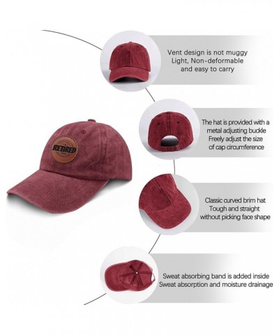 Retired 2024 not My Problem Anymore Baseball Hat Trendy Beach Hat Gifts for Men Who Like Engraved,Hiking Deep Rose $11.71 Sun...