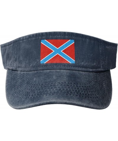 Flag of New Russia (Brighter) Sun Hat Sun Visor Hats for Women Men Baseball Cap Golf Hats Navy Blue $13.02 Visors