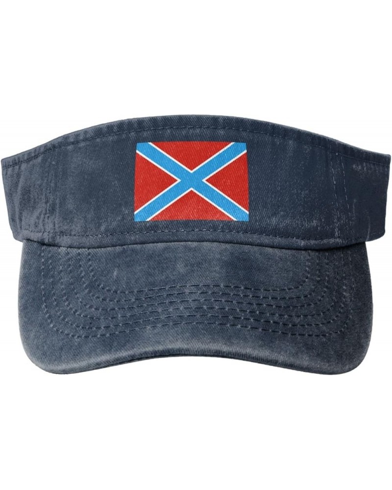 Flag of New Russia (Brighter) Sun Hat Sun Visor Hats for Women Men Baseball Cap Golf Hats Navy Blue $13.02 Visors