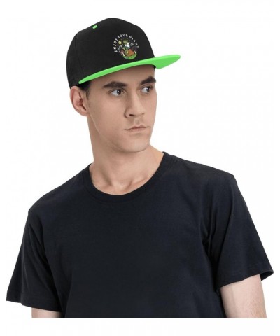 The Frog Sitting on The Rock Baseball Cap for Men Women Snapback Hat Adjustable Flat Bill Hats Green $12.11 Baseball Caps