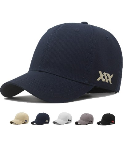 Oversize Baseball Cap XXL big head hats for men large embroidery hats Dad Hat Adjustable 23.6"-26.8 Navy Blue $10.99 Baseball...