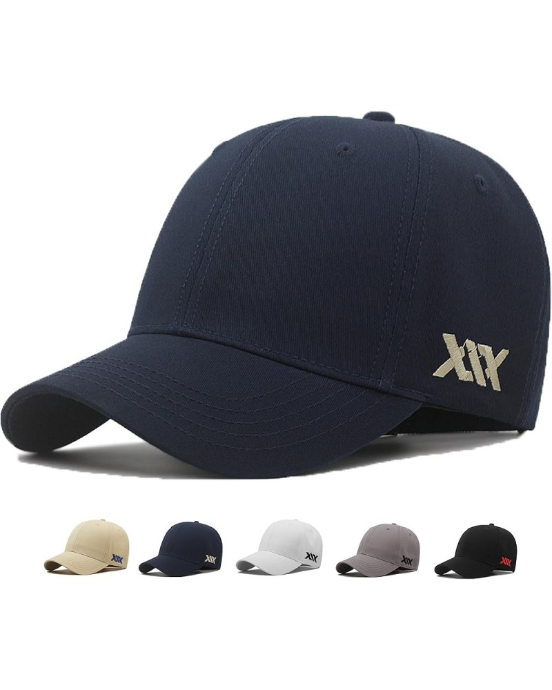 Oversize Baseball Cap XXL big head hats for men large embroidery hats Dad Hat Adjustable 23.6"-26.8 Navy Blue $10.99 Baseball...