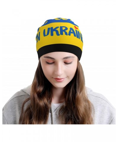 No War in Ukraine Comfort Elegance Knitted Hat Black Daily for Men Women $12.48 Skullies & Beanies