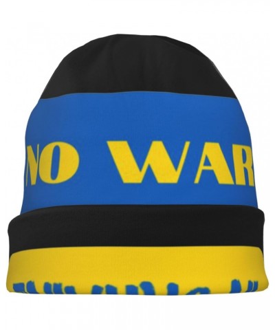 No War in Ukraine Comfort Elegance Knitted Hat Black Daily for Men Women $12.48 Skullies & Beanies