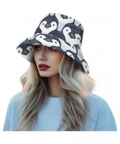 Cartoon Penguin Bucket Hat for Women Men Packable Bucket Hat Unisex Beach Hat for Fall Winter Travel Camp Multicolor $10.57 B...