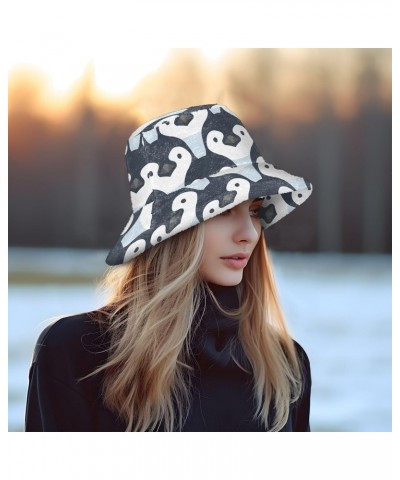 Cartoon Penguin Bucket Hat for Women Men Packable Bucket Hat Unisex Beach Hat for Fall Winter Travel Camp Multicolor $10.57 B...