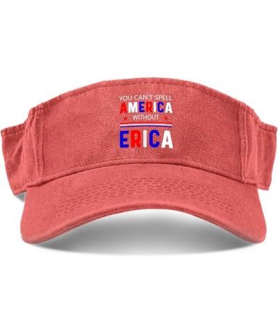 Sun Visor Hat Sun Visors for Men Baseball Cap Lightweight Veterans Day Golf Hat Saffron $10.99 Visors