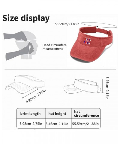 Sun Visor Hat Sun Visors for Men Baseball Cap Lightweight Veterans Day Golf Hat Saffron $10.99 Visors