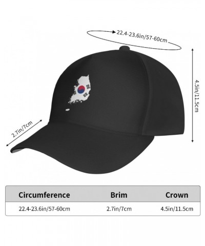 Adjustable Souyh Korea Terrain Map Baseball Cap for Men Women Baseball Hat Outdoor Casual Breathable Caps Trucker Hats Sun Ha...