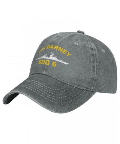 USS Barney DDG 6 Baseball Cap Adjustable Dad Hat Hats for Men Women Gifts Casual Unisex Classic Cowboy Vintage Gray $10.06 Ba...