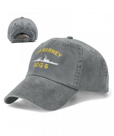 USS Barney DDG 6 Baseball Cap Adjustable Dad Hat Hats for Men Women Gifts Casual Unisex Classic Cowboy Vintage Gray $10.06 Ba...