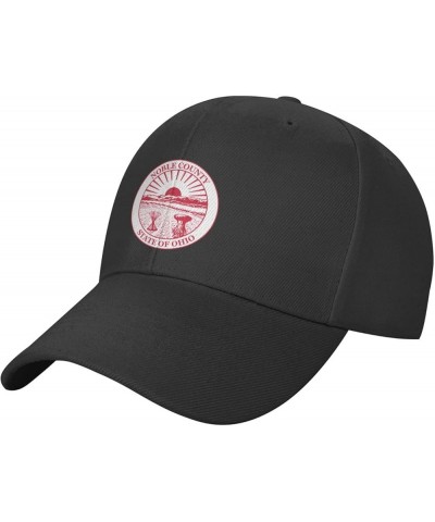 Seal of Noble County Ohio Baseball Cap for Men Women Hat Adjustable Truck Driver Baseball Caps Dad Hats Black $14.06 Baseball...