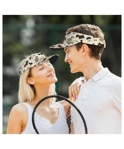 Dogs and Scissors Fashion Sport Sun Visor Adjustable Sun Cap Hat Sun Visor for Men and Women $9.43 Visors