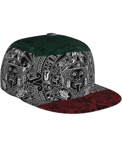 Mexico Flag Baseball Cap Hip-hop Hat Mexico Aztec Calendar $13.19 Baseball Caps