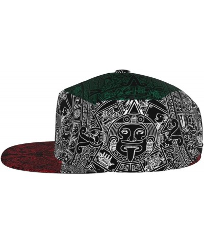 Mexico Flag Baseball Cap Hip-hop Hat Mexico Aztec Calendar $13.19 Baseball Caps