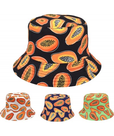 Fruit Bucket Hats for Women Men Funny Packable Floppy Sun Hat with UV Protection Summer Travel Hiking Fisherman Caps Black $8...