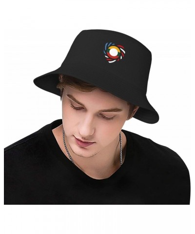 We Heart America and Shan State Love Forever Bucket Hat for Men Women Beach Travel Sun Hat Casual Fishing Hat Black $11.09 Bu...