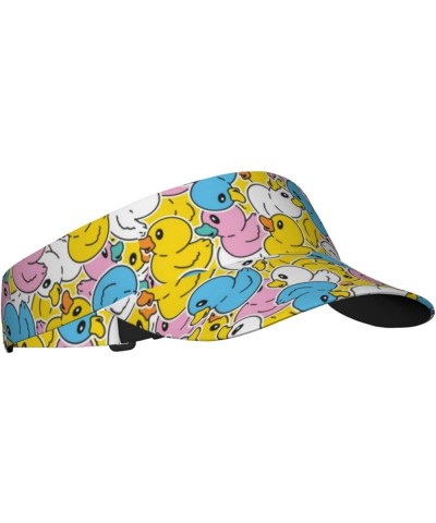 Cute Duck Visor Cap Sun Hat for Women Men for Sport Beach Tennis Golf Running Hiking Adjustable Cap Duck 03 $13.33 Visors