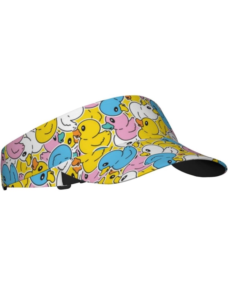 Cute Duck Visor Cap Sun Hat for Women Men for Sport Beach Tennis Golf Running Hiking Adjustable Cap Duck 03 $13.33 Visors