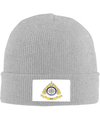 Naropa University Logo Stretch Knit Hat for Men Women Winter Warm Cap Gray $7.77 Skullies & Beanies