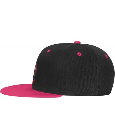 Cool Bunny Baseball Cap for Men Women Snapback Hat Adjustable Flat Bill Hats Pink $13.35 Baseball Caps