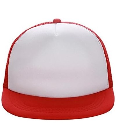 Blank Adjustable Cap Unisex Hat Visor Baseball Hat Mesh Baseball Caps Summer Sun Hat Red $7.03 Sun Hats