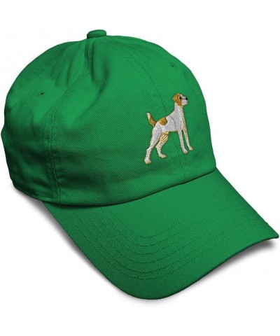 Soft Baseball Cap Jack Russell Terrier Dog A Embroidery Dogs Cotton Dad Hats for Men & Women Kelly Green Design Only $15.67 B...