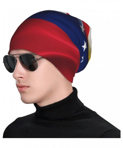 American Flag and Venezuela Flag Beanie Hat for Men/Women Elasticity Winter Skull Cap Warm Soft Knit Hat American Flag and Ve...