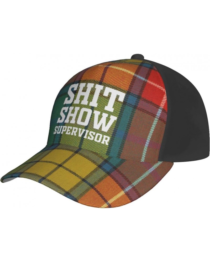 Shit Show Supervisor Baseball Cap Adjustable Men Women Tucker Dad Hat Black $16.61 Baseball Caps