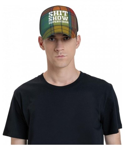 Shit Show Supervisor Baseball Cap Adjustable Men Women Tucker Dad Hat Black $16.61 Baseball Caps