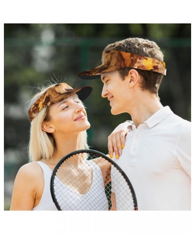 Cute Golden Retriever Sports Visor Hat for Men and Women Adjustable Uv Visor Baseball Cap Tennis Cap Summer Hat $11.94 Visors